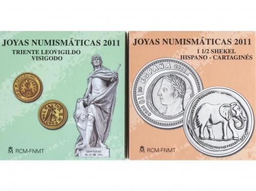 JUAN CARLOS I. Lote 2 monedas 10 y 20 Euro. 2011. JOYAS NUMI