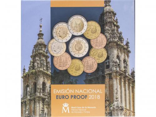 FELIPE VI. Serie 9 monedas 1 céntimo a 2 euro. 2018. EMISIÓN