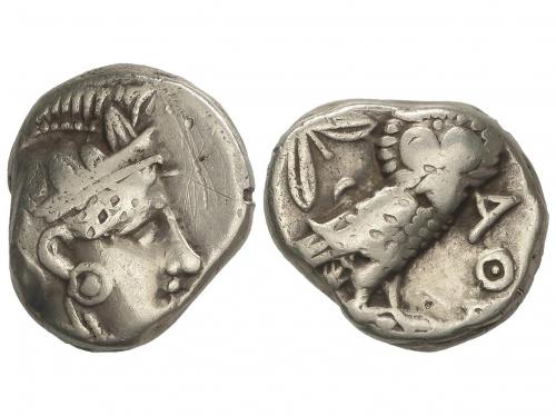 MONEDAS GRIEGAS. Tetradracma. 454-404 a.C. ATENAS. ATICA. An