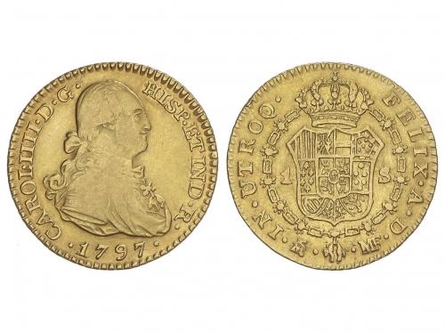CARLOS IV. 1 Escudo. 1797. MADRID. M.F. 3,34 grs. (Floja en 