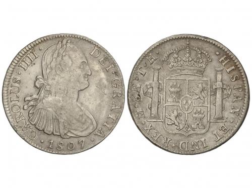 CARLOS IV. 8 Reales. 1807. MÉXICO. T.H. 26,66 grs. AC-986. M