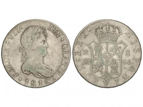 FERNANDO VII. 8 Reales. 1816. MADRID. G.J. 26,92 grs. (peque
