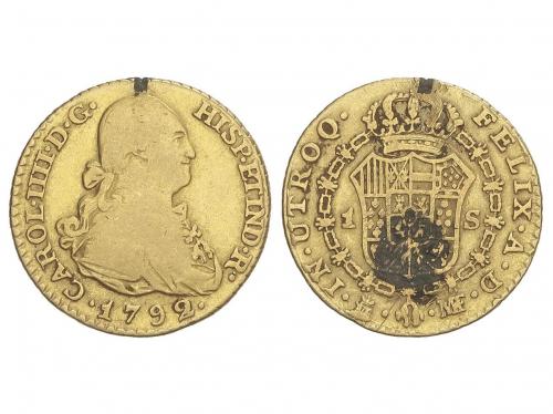 CARLOS IV. 1 Escudo. 1792. MADRID. M.F. 3,52 grs. (Concrecio