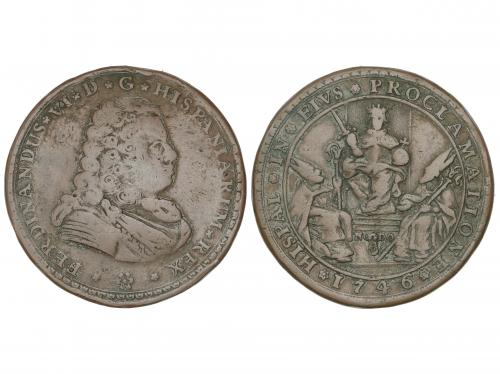 FERNANDO VI. Medalla proclamación. 1746. SEVILLA. Rev.: HISP