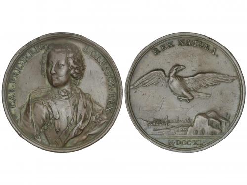 ESTADOS ALEMANES. Medalla Coronación de Federico II. 1740. P