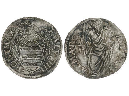VATICANO. Giulio. (1555-1560). PAULUS IIII. ROMA. 2,93 grs. 