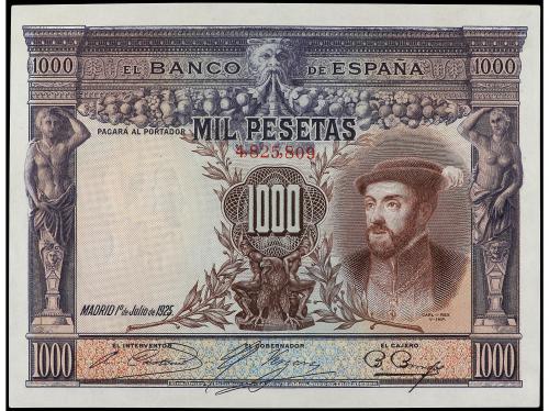GUERRA CIVIL, ZONA REPUBLICANA. 1.000 pesetas. 1 Julio 1925.
