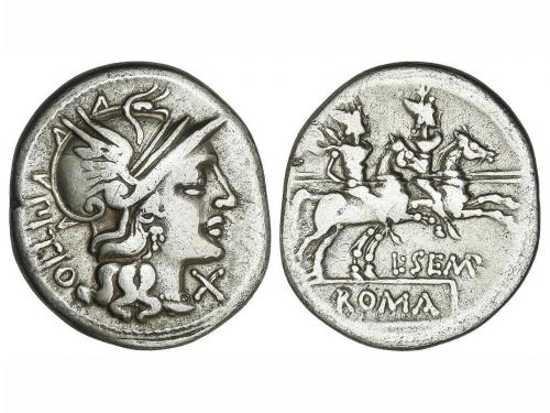 REPÚBLICA ROMANA. Denario. 148 a.C. SEMPRONIA. L. Semproniu