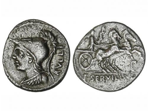 REPÚBLICA ROMANA. Denario. 100 a.C. SERVILIA. P. Servilius
