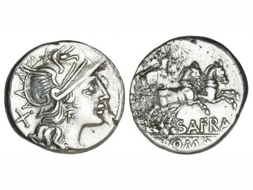 REPÚBLICA ROMANA. Denario. 150 a.C. AFRANIA. Spurius Afranu