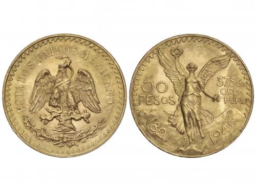 MÉXICO. 50 Pesos. 1946. 41,61 grs. AU (900). Centenario Inde