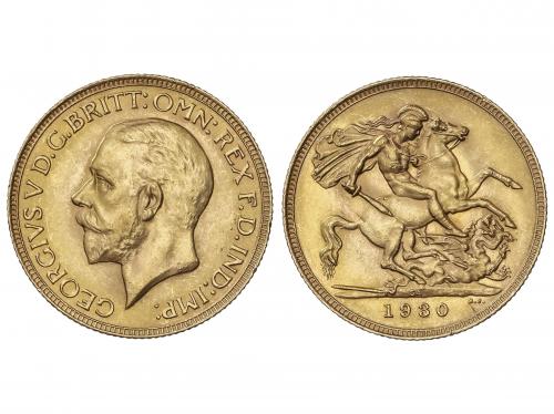 SUDÁFRICA. Sovereign. 1930. GEORGE V. 7,97 grs. AU. Fr-5; KM