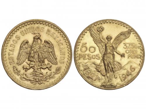 MÉXICO. 50 Pesos. 1946. 41,62 grs. AU (900). Centenario Inde