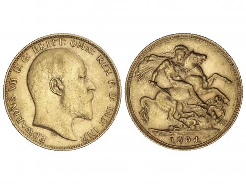 GRAN BRETAÑA. Sovereign. 1904. EDWARD VII. 7,96 grs. AU (917