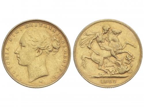AUSTRALIA. Sovereign. 1882-M. VICTORIA. MELBOURNE. 8,03 grs.