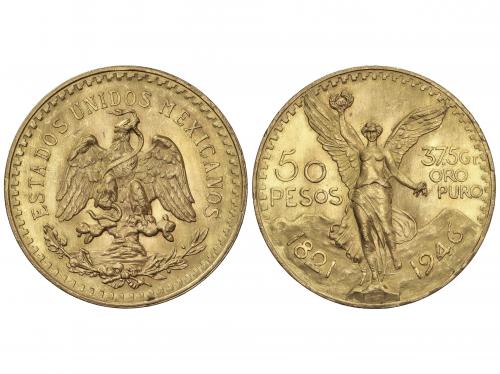 MÉXICO. 50 Pesos. 1946. 41,60 grs. AU (900). Centenario Inde