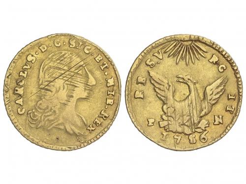 CARLOS III. 3 Ducados (Oncia). 1756. PALERMO. SICILIA. 4,36 