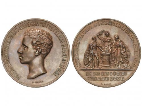 ALFONSO XIII. Medalla Proclamación. 1902. MADRID. Anv.: Bust