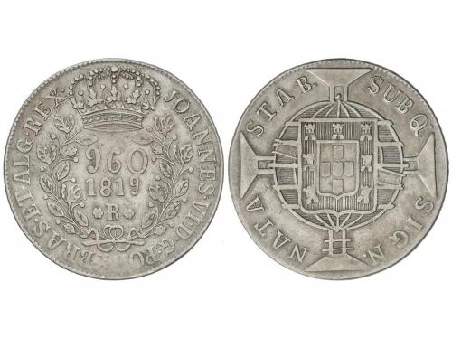 BRASIL. 960 Reis. 1819-R. JUAN VI. RIO DE JANEIRO. 26,72 grs