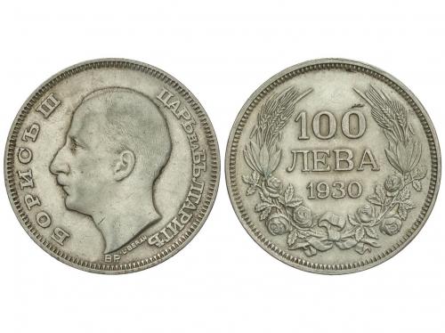 BULGARIA. 100 Leva. 1930-BP. BORIS III. BUDAPEST. 19,93 grs.