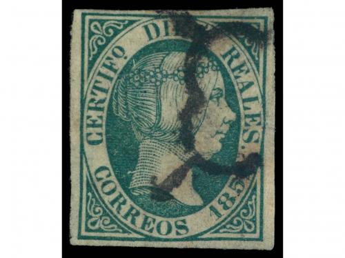 ° ESPAÑA. Ed. 11. 10 reales verde. Precioso sello por sus má