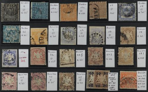 */° ALEMANIA. Colección con sellos de variados estados monta