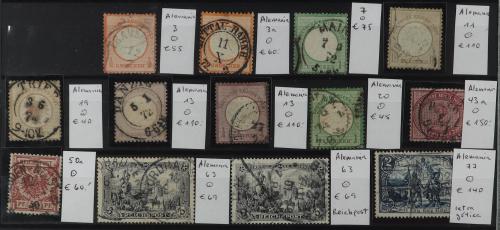 **/*/° ALEMANIA. Colección con sellos y series desde primera