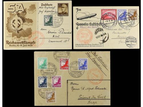 ✉ ALEMANIA. 1934-38. ALEMANIA IMPERIO. Dos cartas y 1 tarjet